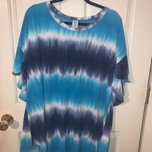 NWT Blue Tie Dye Boutique Tunic